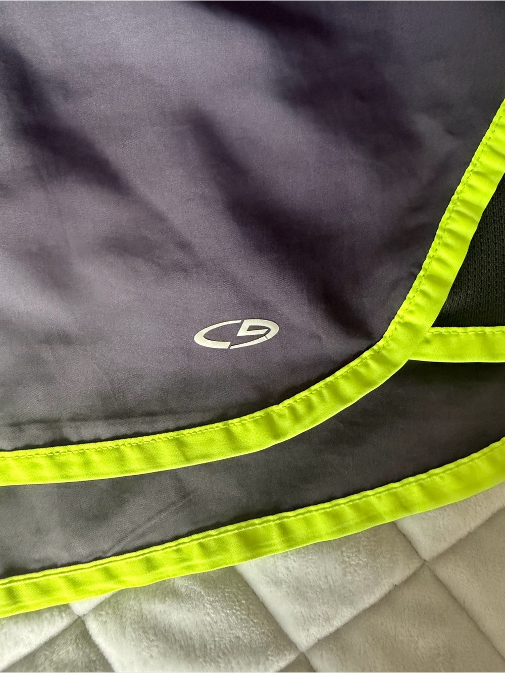 Champion athletic shorts - gray and green - size medium - Picture 3 of 4